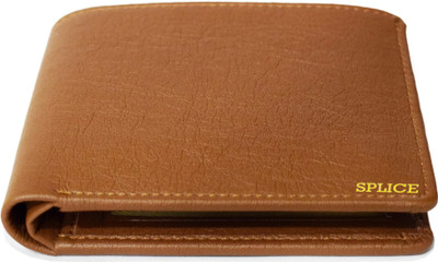 

SPLICE Men Tan Genuine Leather Wallet(11 Card Slots)