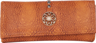 

DN Enterprises Women Ethnic Tan Genuine Leather Wallet(5 Card Slots), Black