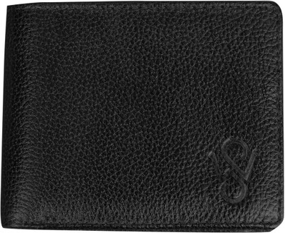 

WHITE STONE Men Black Genuine Leather Wallet(4 Card Slots)