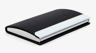 

ELS Men Casual Black Artificial Leather Card Holder(8 Card Slots)