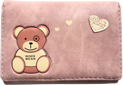 

Regiis Women Casual Pink Artificial Leather Wallet(6 Card Slots), Beige