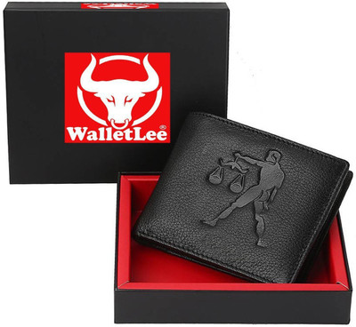 

WalletLee Men Casual Black Genuine Leather Wallet(2 Card Slots)