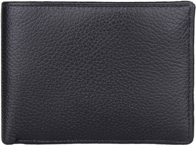 

ALW Men Casual Black Genuine Leather Wallet(5 Card Slots)