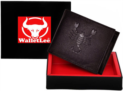 

WalletLee Men Casual Brown Genuine Leather Wallet(1 Card Slot)