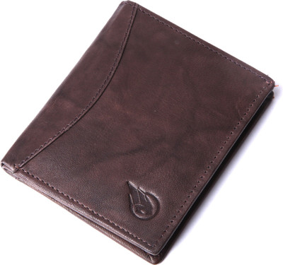 

RUGE Men Casual Brown Genuine Leather Card Holder(7 Card Slots), Chocolate brown
