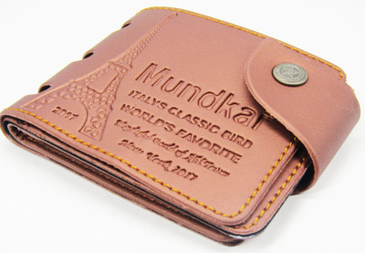

Peacock Mundkar Boys Casual Beige Artificial Leather Wallet(8 Card Slots), Tan