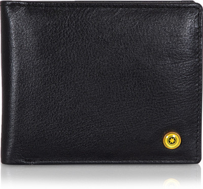

POLLSTAR Men Casual Black Genuine Leather Wallet(7 Card Slots)
