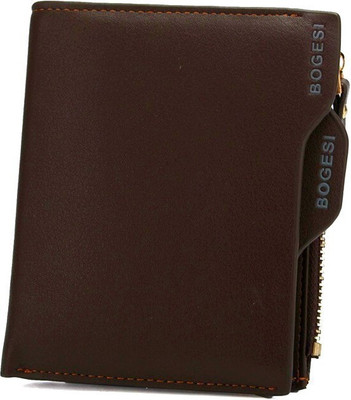 

Bogesi Men Casual Brown Genuine Leather Card Holder(7 Card Slots), Brown-01
