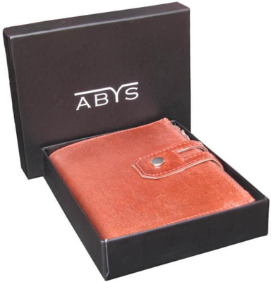 

ABYS Men Casual Brown Genuine Leather Wallet(12 Card Slots)
