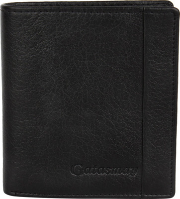 

Gatasmay Men Black Genuine Leather Wallet(8 Card Slots)