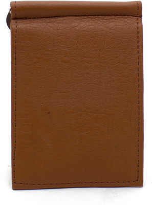 

Nietz Men Casual Brown Artificial Leather Money Clip(6 Card Slots)