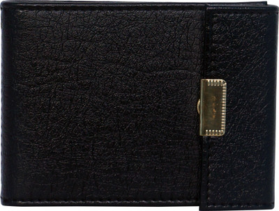 

wildedge Men Formal Black Artificial Leather Wallet(6 Card Slots)