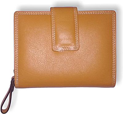 

MUKHERJEE & SONS Women Yellow Genuine Leather Wallet(14 Card Slots)