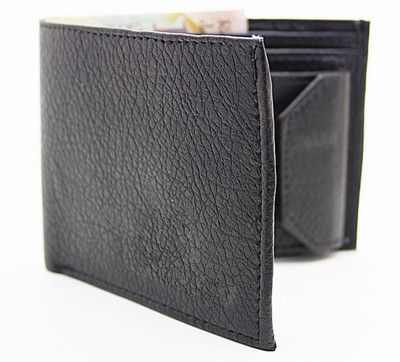 MS Men Formal Black Artificial Leather Wallet(5 Card Slots)