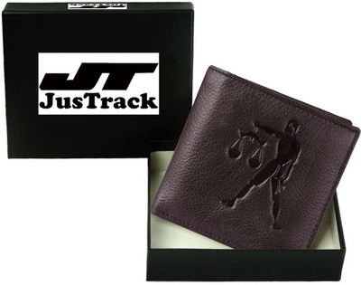 

Justrack Men Casual Brown Genuine Leather Wallet(5 Card Slots)