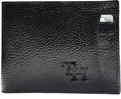 

TannedHides Men Casual Black Genuine Leather Wallet(6 Card Slots)