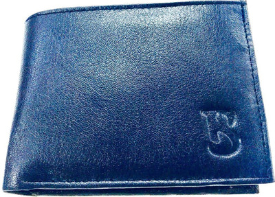 

BLISSATURN Men Trendy Blue Genuine Leather Wallet(10 Card Slots)