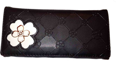 

Amitgroup Girls Casual Black Fabric, Artificial Leather Wallet(8 Card Slots), Light pink color