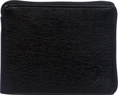 

titos Men Formal Black Artificial Leather Wallet(6 Card Slots)