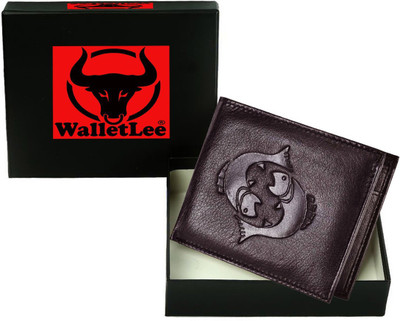 

WalletLee Men Casual Brown Genuine Leather Wallet(1 Card Slot)