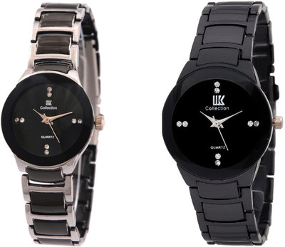 

IIK Collection Silver-Black-105 Watch - For Women