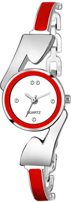 

TWiT New Stylish Designer White Dial Red Chain Belt Bracelet Analog Watch For Girls & Women Watch - For Women