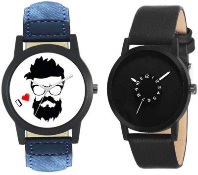

SHIPKART BEARDO 007 -STYLE CODE-Gents Exclusive (Casual+Party Wear+Formal) Designer Combo BEARDO Watch - For Men