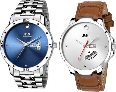 

R S Original DAY AND DATE WHITE DIAL RSO-21 Watch - For Men