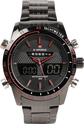 NAVIFORCE LCD Digital Movement Quartz Analog-Digital Watch  - For Men