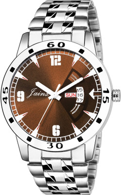 

JAINX JM322 Silver Day And Date Analog Watch - For Men