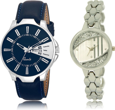 

The Shopoholic New Stylist Latest Blue And Silver Dial Analog Watch For Boys And Girls Man Watch Watch - For Men & Women