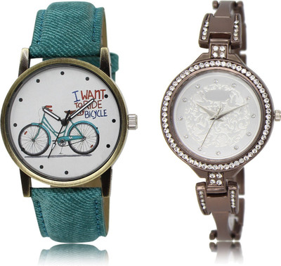 

The Shopoholic White And Silver Dial Analog Watch For Girls Couple Watches Watch - For Men & Women