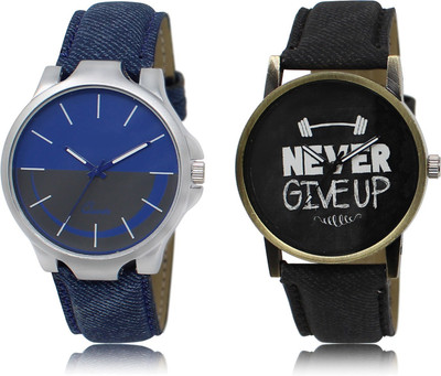 

The Shopoholic New Stylist Latest Blue And Grey And Black Dial Analog Watch For Boys Watches Men Stylish Watch - For Men