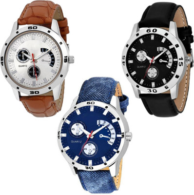 

Scarter Combo Of 3 Analog OT-200-367 Watch - For Men