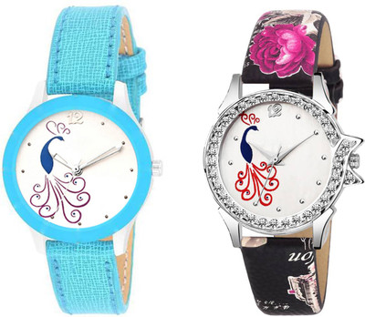 Spike New attractive Fashion Lifestyle Queen Analog Watch Sett Of Two For Girls and Women 040 Watch - For Girls