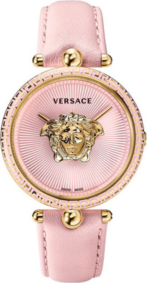 

Versace VCO030017 Palazzo Empire Pink Dial Pink Leather Strap Watch - For Women