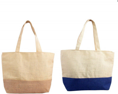 

MITRAVRIKSHA combo-2 Multipurpose Bag(Beige, Blue, 15 inch)