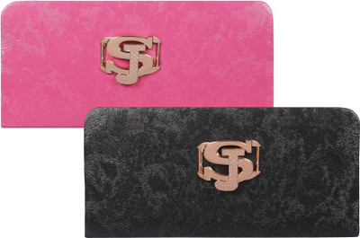

Fashonic Casual Pink, Black Clutch, Black;pink