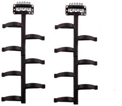 

GULZAR Spider hair braider hair styling tools hair clips band centipede braid aid hair band beauty tool (2pcs/pack) black colour Hair Accessory Set(Black)