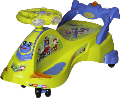 

Dash Kids Deluxe Free Wheel Magic swing trans car Ride-on(Green)…(Green)