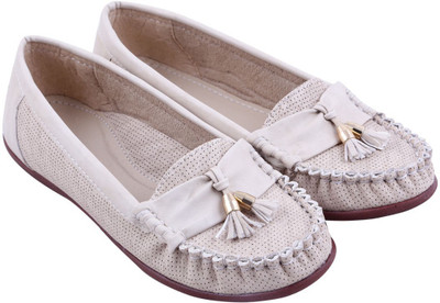 

Adorn New Look Loafers For Women(Beige, Cream
