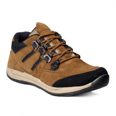 

Deals4you Men's Brown Synthetic Leather Casual Shoes, Boots Outdoors For Men(Brown