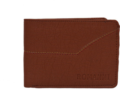 

ROMANNI Men Casual Brown, Tan Artificial Leather Wallet(3 Card Slots)