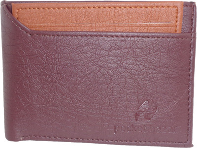 

pocket bazar Men Casual Tan, Purple Artificial Leather Wallet(7 Card Slots), Brown;tan