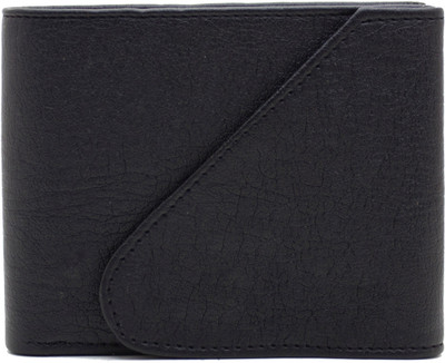 

MS Men Casual Black Artificial Leather Wallet(4 Card Slots)