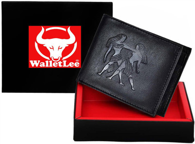 

WalletLee Men Black Genuine Leather Wallet(1 Card Slot)
