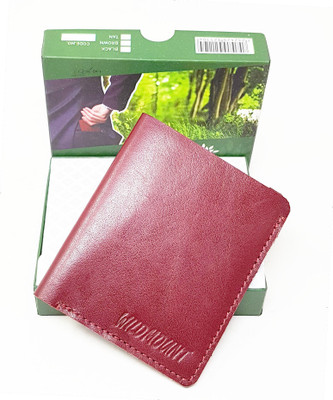 

Wildmount Men Casual Red Genuine Leather Card Holder(6 Card Slots)