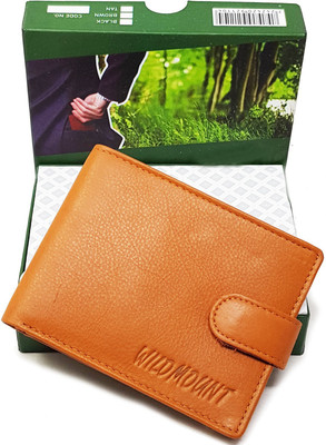 

Wildmount Men Formal Tan Genuine Leather Wallet(6 Card Slots)