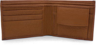 

Nietz Men Casual Brown Artificial Leather Wallet(4 Card Slots)