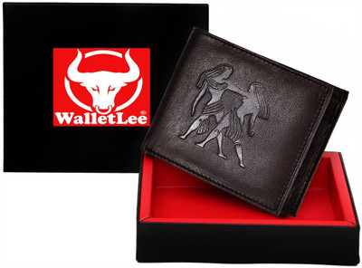 

WalletLee Men Casual Brown Genuine Leather Wallet(1 Card Slot)
